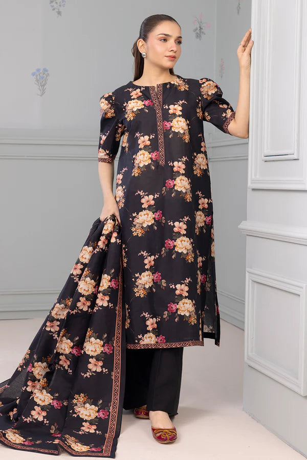 Zellbury Printed Lawn Shirt Dupatta – WUS25X20620 | 2-Piece Lawn Suit