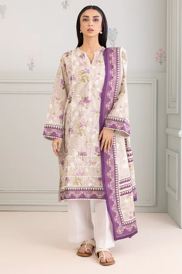 Zellbury Printed Lawn Shirt Dupatta – WUS25X20628 | 2-Piece Lawn Suit