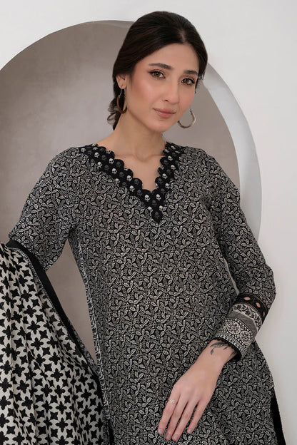 Zellbury Printed Lawn Shirt Shalwar Dupatta – WUS25X30451 | 3-Piece Lawn Suit