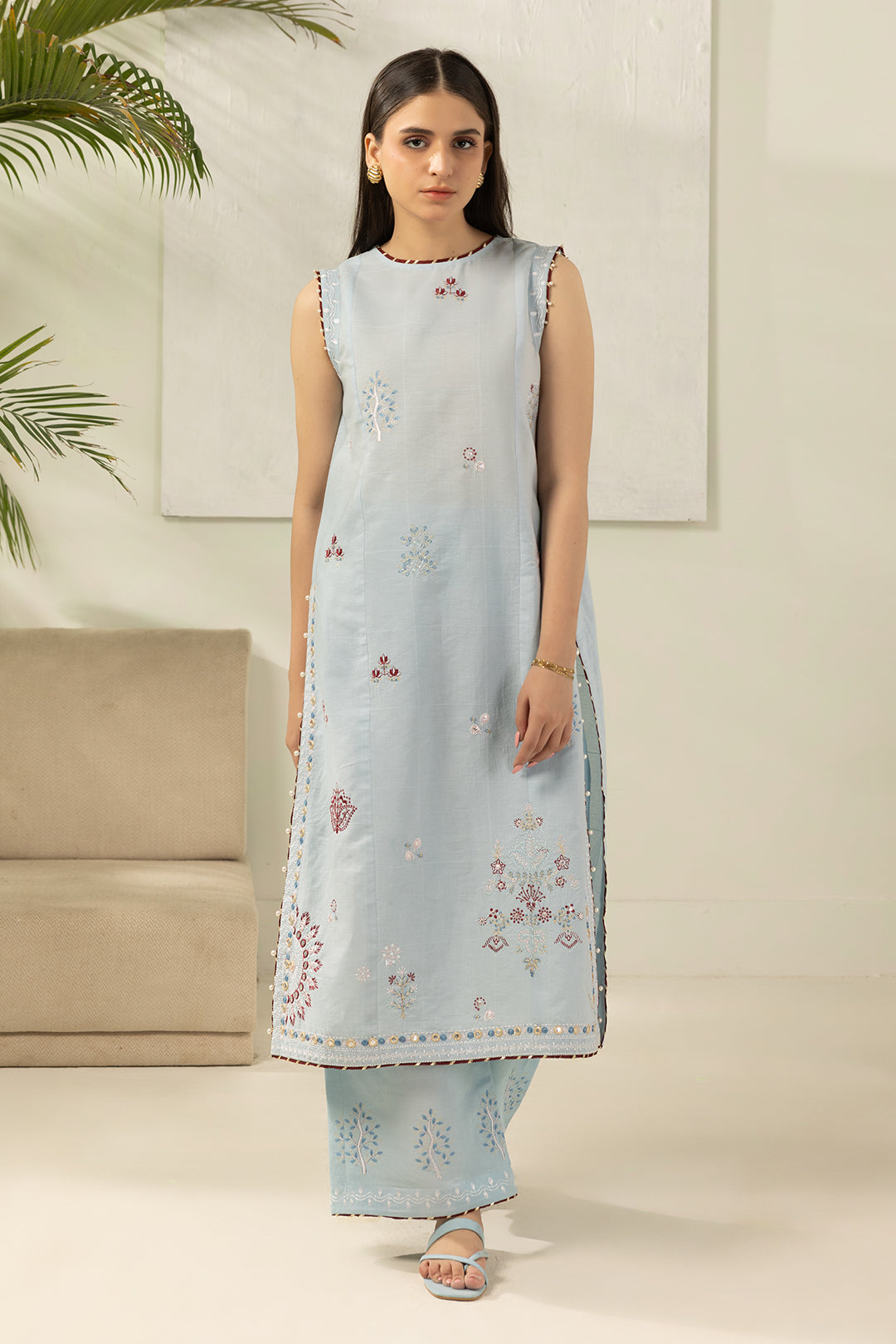 Zellbury Embroidered Shirt Shalwar - 1182