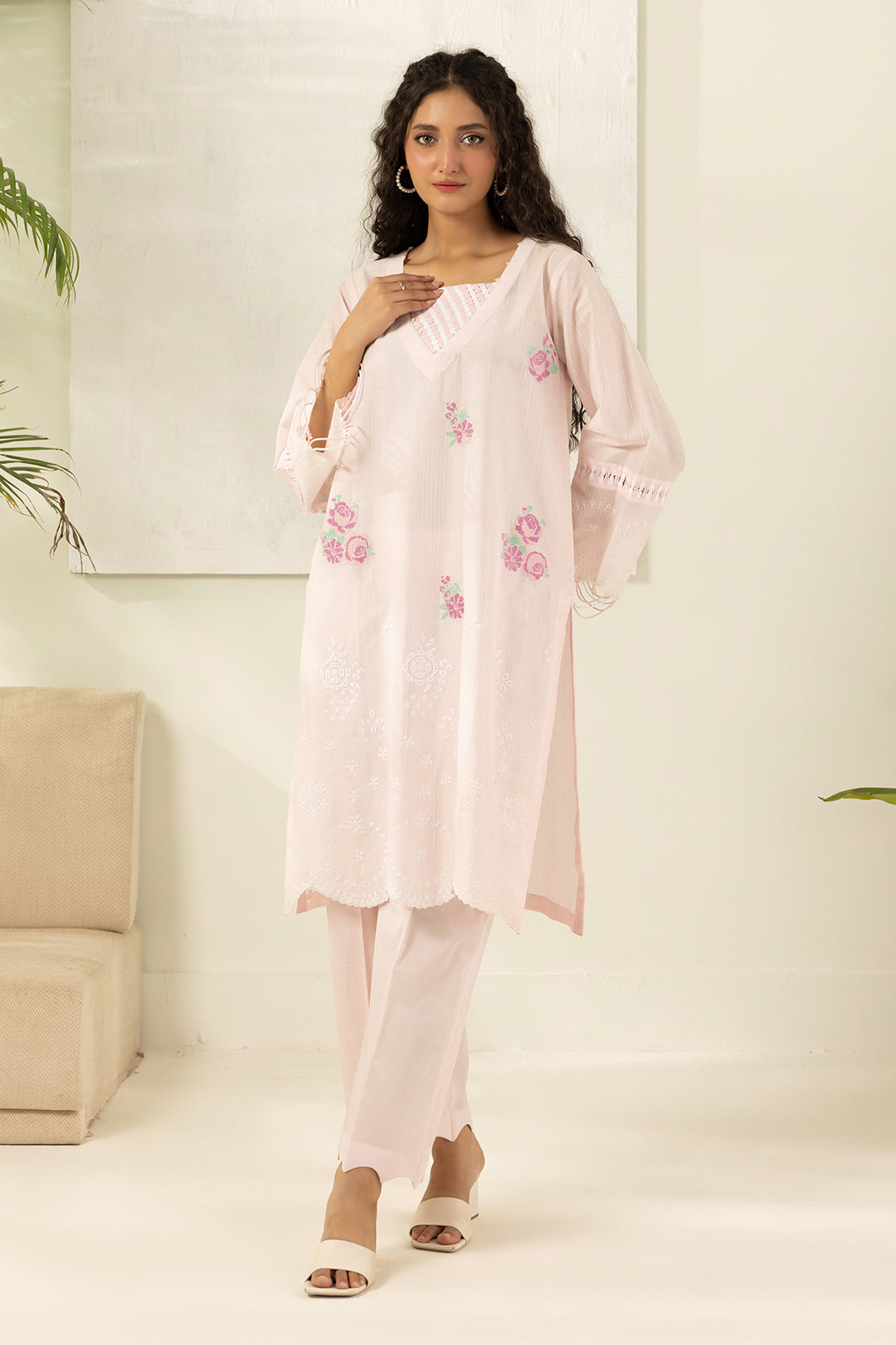 Zellbury Embroidered Shirt Shalwar - 1204