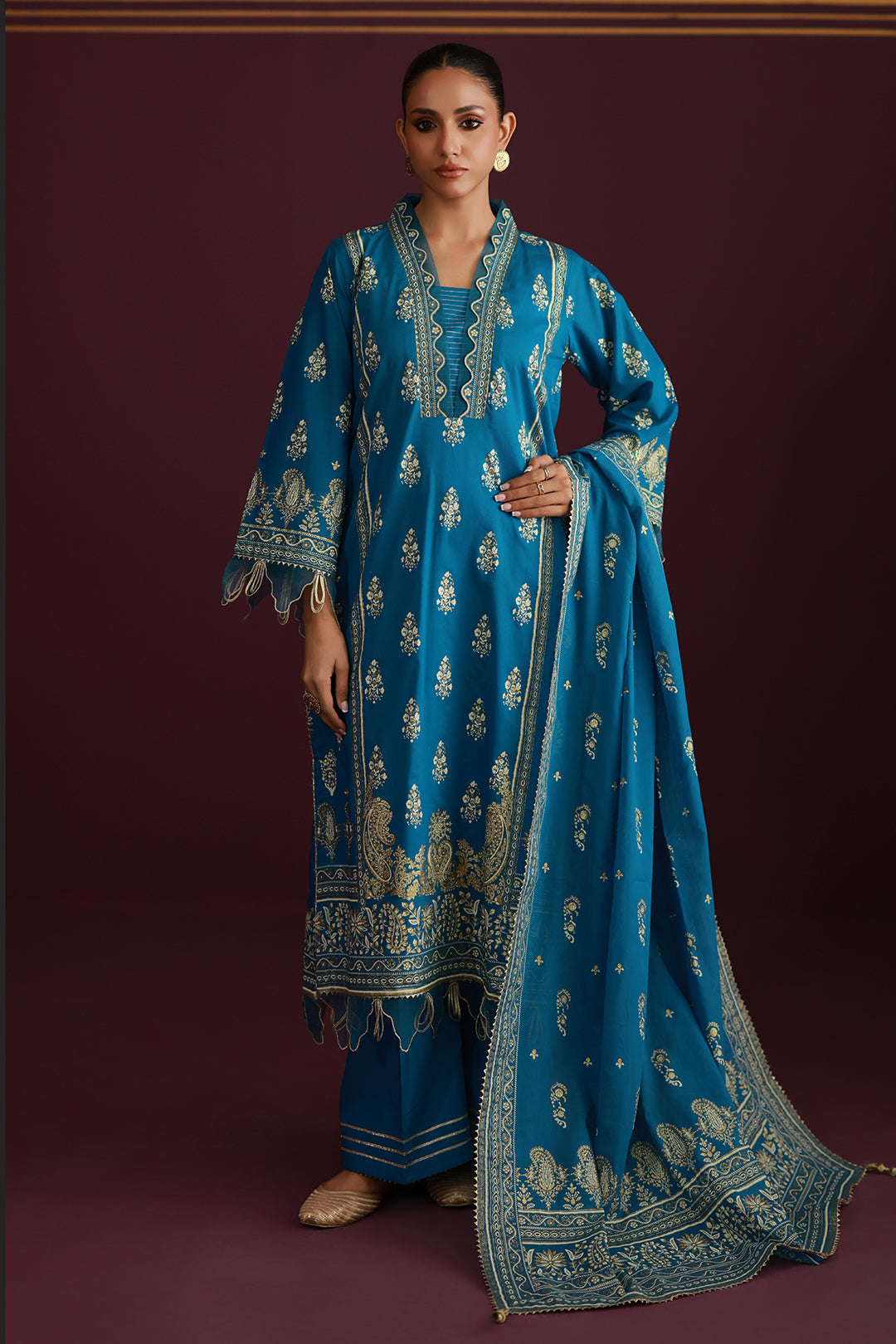 Zellbury Shirt Shalwar Dupatta - 0434