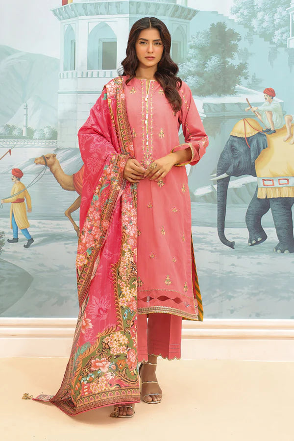Zellbury Embroidered Shirt Shalwar Dupatta – 0778 | 3-Piece Khaddar Suit