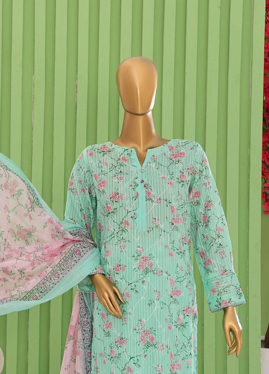 Dhagakari by HZ Textiles Ninokara Embroidered Cotton 3-Piece Unstitched Suit HZ25DV2 D DNE-104 | Premium Cotton Winter Wear